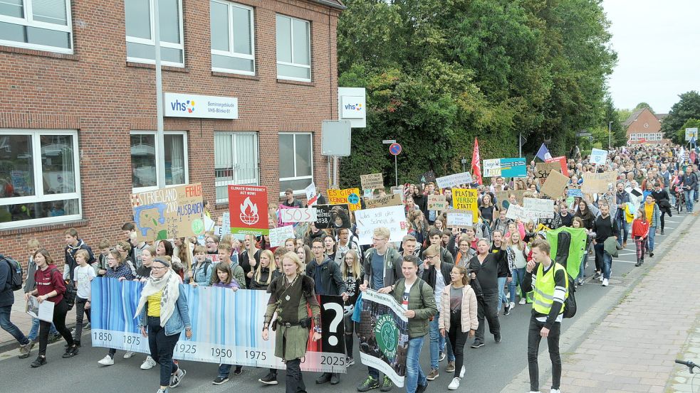 In Leer gab es in der Vergangenheit öfter Proteste von Fridays for Future. Foto: Archiv