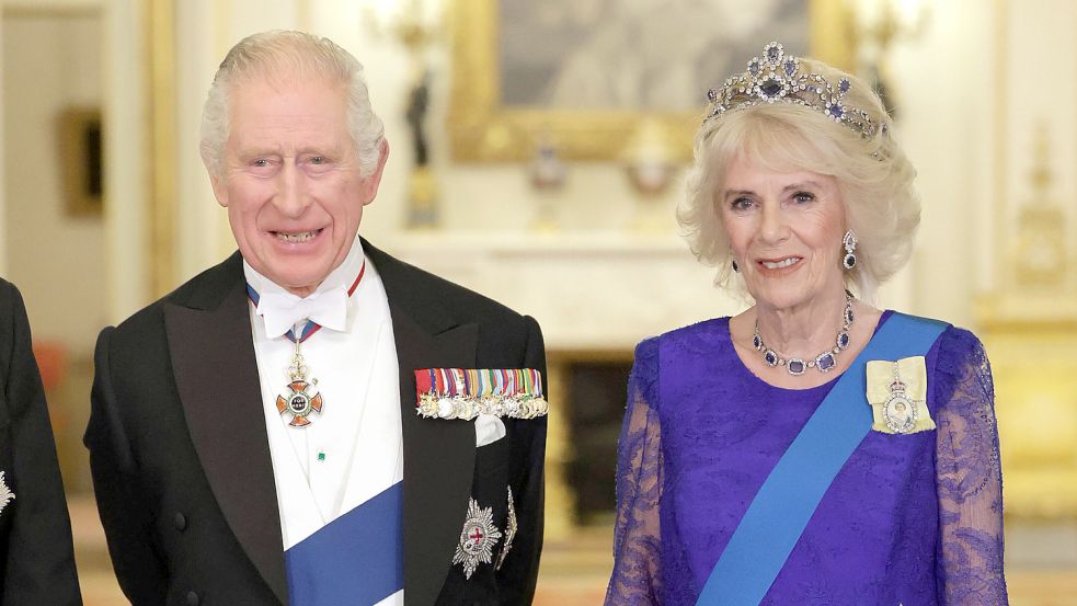 Demnächst in Hamburg unterwegs: König Charles III. und Gemahlin Camilla. Foto: IMAGO/Pool / i-Images