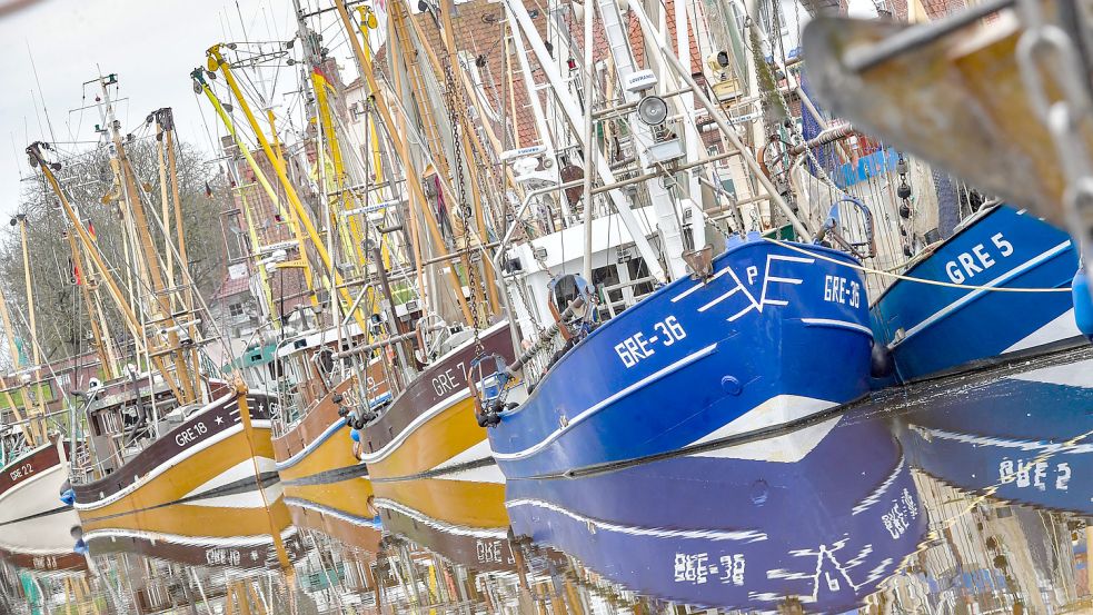 In Greetsiel liegt die größte Krabbenkutter-Flotte Ostfrieslands. Foto: Ortgies/Archiv
