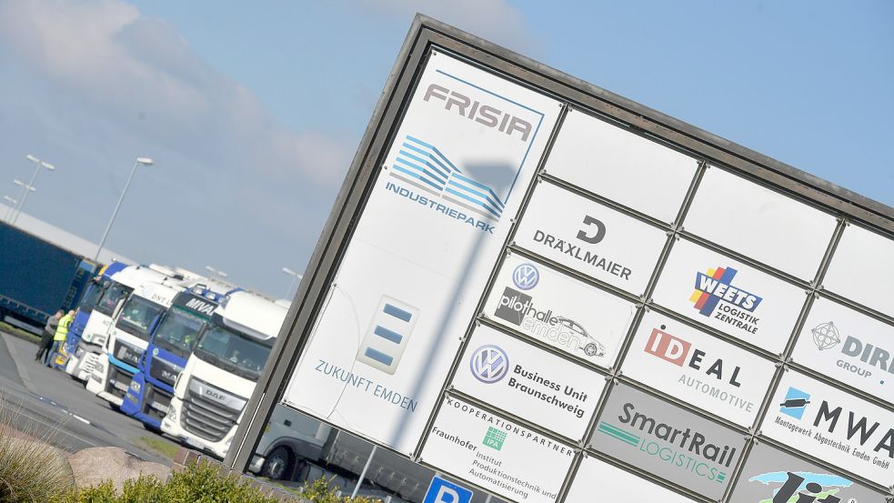 Im Zuliefererteil des Frisia-Industrieparks sind gegenwärtig elf Unternehmen angesiedelt. Foto: Ortgies