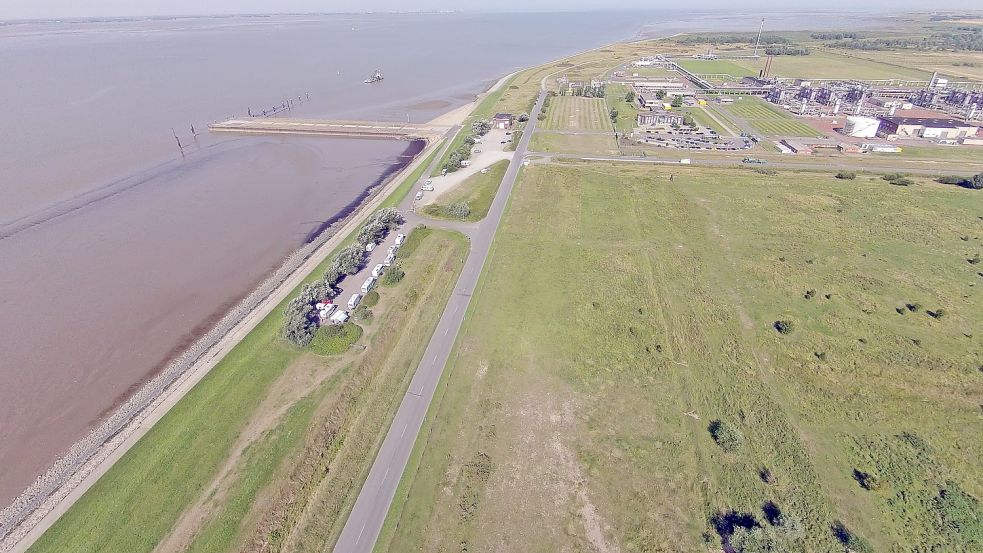 Der Rysumer Nacken in Emden hat viel Potenzial für Industrieansiedlungen. Foto: Archiv