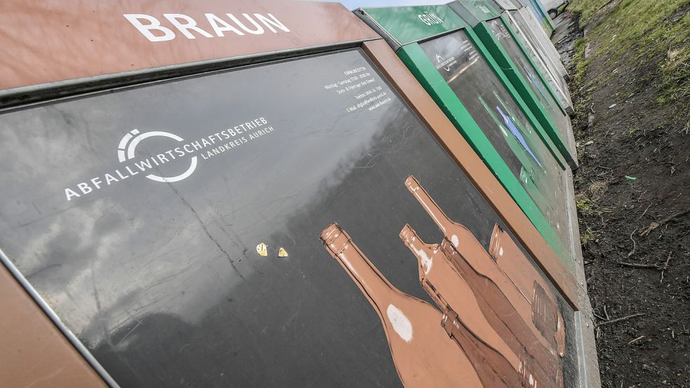 Die Zahl der Glas-Container im Auricher Kreisgebiet ist streng limitiert. Foto: Ortgies