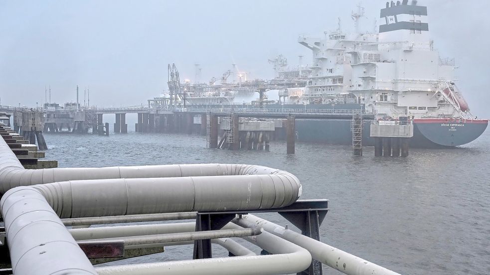 LNG-Terminal Wilhelmshaven Foto: Michael Sohn/AP POOL/AP/Archiv