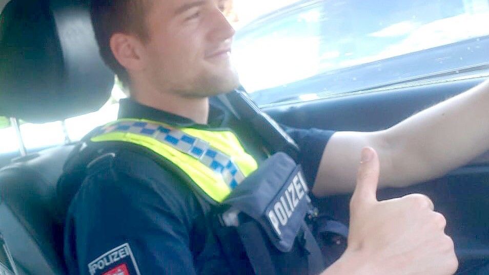 Der Polizist Marc-Andre Horn verstarb mit gerade einmal 24 Jahren bei einer Nachtübung in Mecklenburg-Vorpommern. Foto: Privat