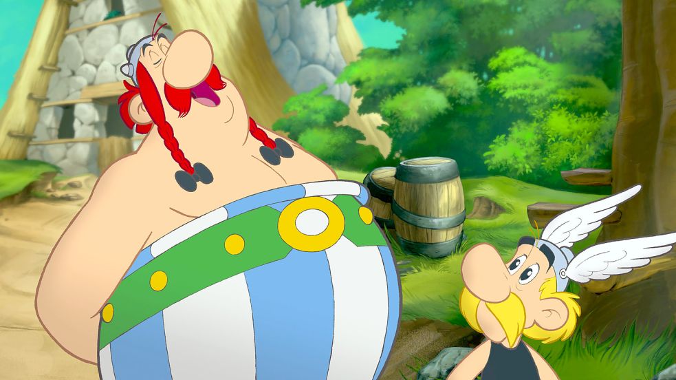 Dass es im neuen Asterix-Comic kein Wildschwein mehr gibt, dürfte vor allem Obelix (links) nicht gefallen. Foto: dpa/Universum_Film
