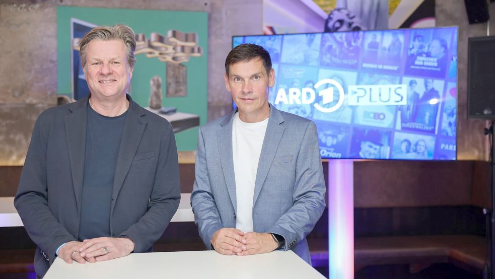 Michael Loeb und Ingo Vandré, die Geschäftsführer des Streaming-Angebots ARD Plus. Foto: ARD Plus