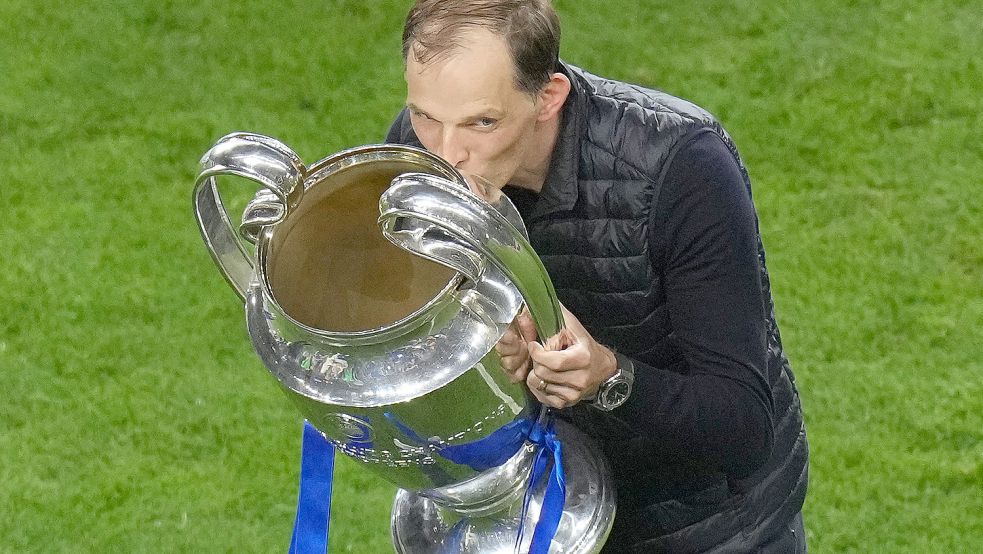 Sein größter Triumph: Thomas Tuchel gewann mit dem FC Chelsea 2021 die Champions League. Foto: dpa/Press Association