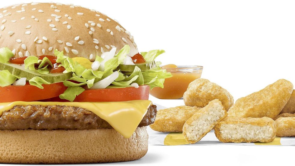 Beim Fast-Food-Riesen McDonalds gibt es seit kurzem Burger-Buletten und Nuggets auf pflanzlicher Basis. Foto: McDonalds