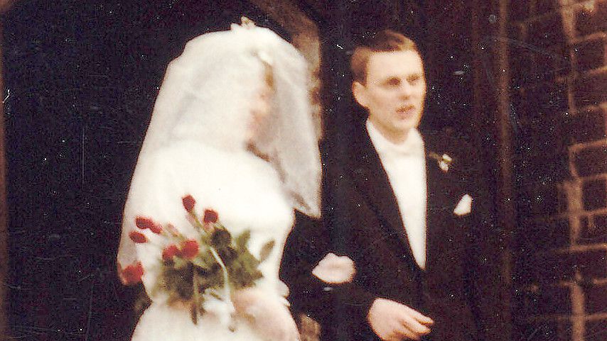 Das war vor genau 60 Jahren: Heide und Heiko Stolle gaben sich in Oldenburg das Ja-Wort. Foto: Privat