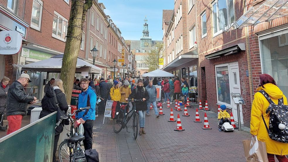 Zum Ostermarkt könnte es am 1. April wieder voll werden, wenn das Wetter mitspielt so wie im vergangenen Jahr. Foto: Hanssen/Archiv