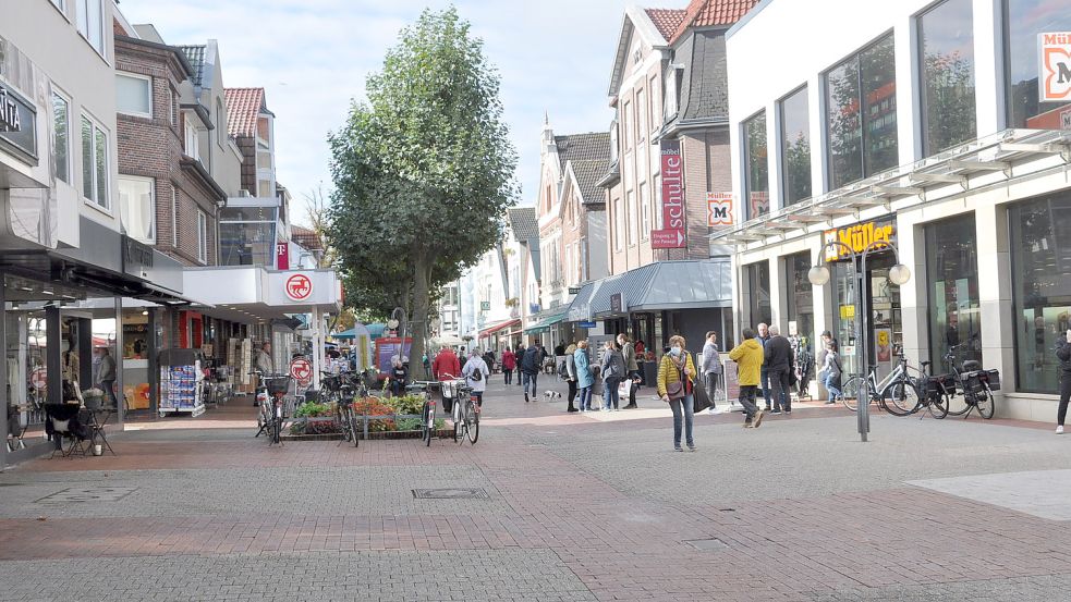 Die Mühlenstraße ist ein wichtiger Anlaufpunkt in Leer. Foto: Wolters/Archiv