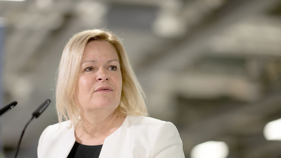 Bundesinnenministerin Nancy Faeser fordert „europäische Lösungen“ in der Migrationspolitik. Foto: dpa/Sebastian Gollnow