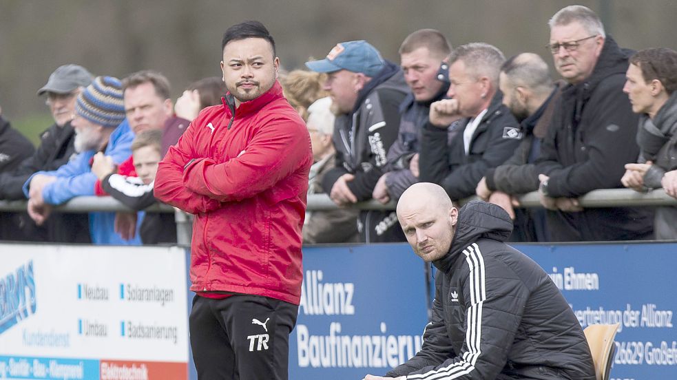 Großefehns Trainer Bi Le Tran sah in Pewsum kaum Offensivaktionen seiner Mannschaft. Archivfoto: Doden, Emden