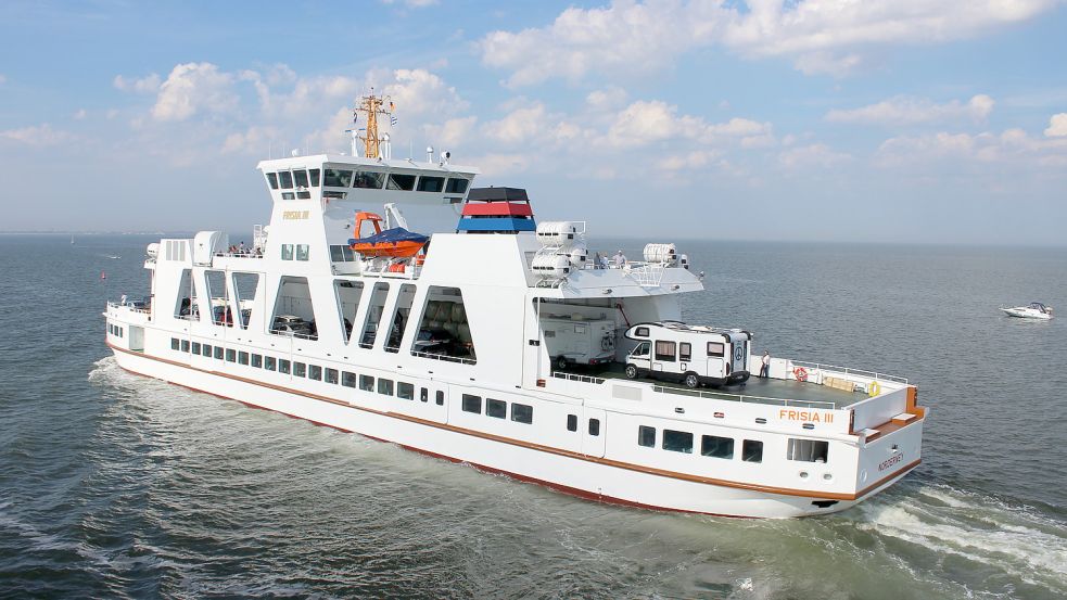 Die Frisia III ist eine der Fähren, die täglich zwischen Norddeich und Norderney pendeln. Foto: Archiv