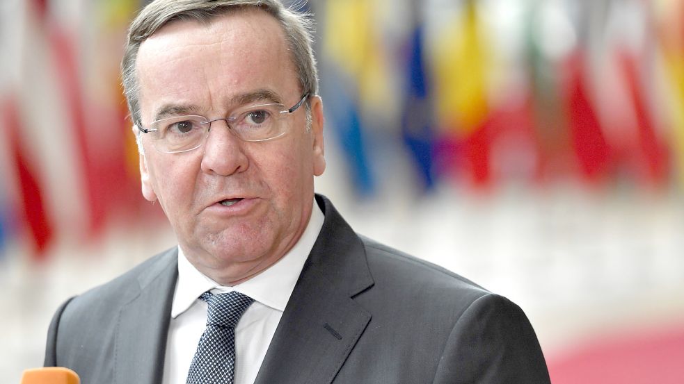Verteidigungsminister Boris Pistorius diskutiert bei Maybrit Illner am Donnerstagabend über den Ukraine-Krieg. Foto: Geert Vanden Wijngaert/AP/dpa