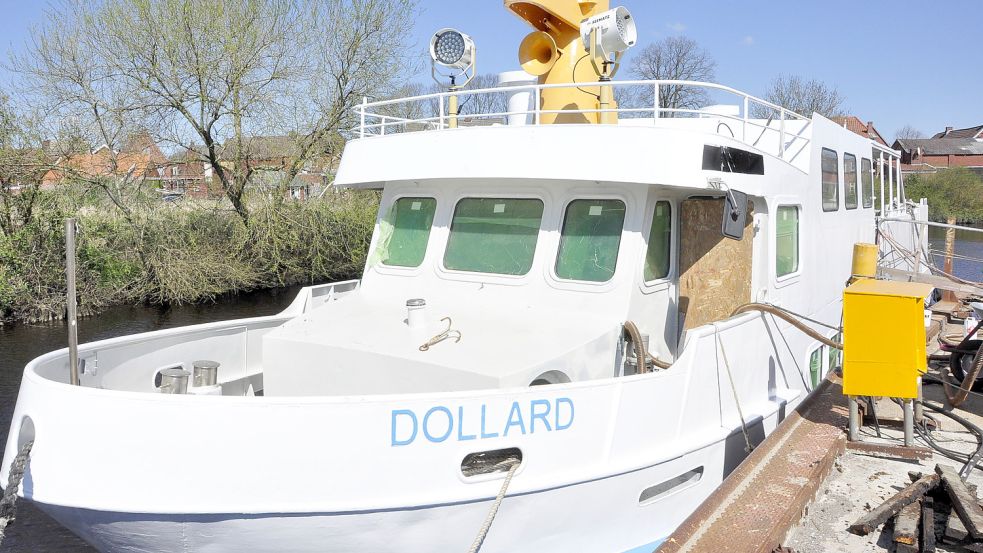 Auf der Schiffswerft Diedrich bekommt die MS „Dollard“ derzeit eine Runderneuerung. Foto: Wolters