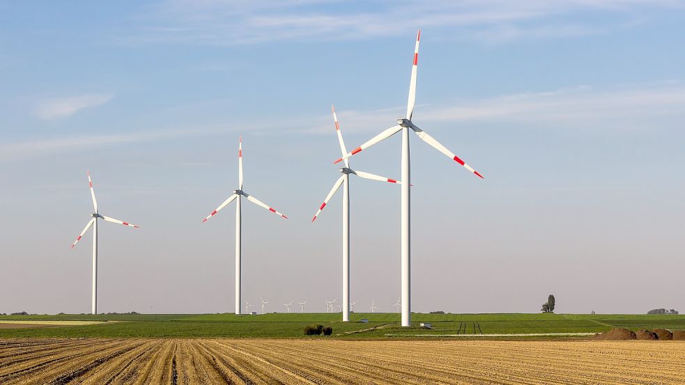 Am Mittwoch wurde die Potenzialstudie für Windkraft in der Krummhörn vorgestellt. Symbolfoto: Pixabay