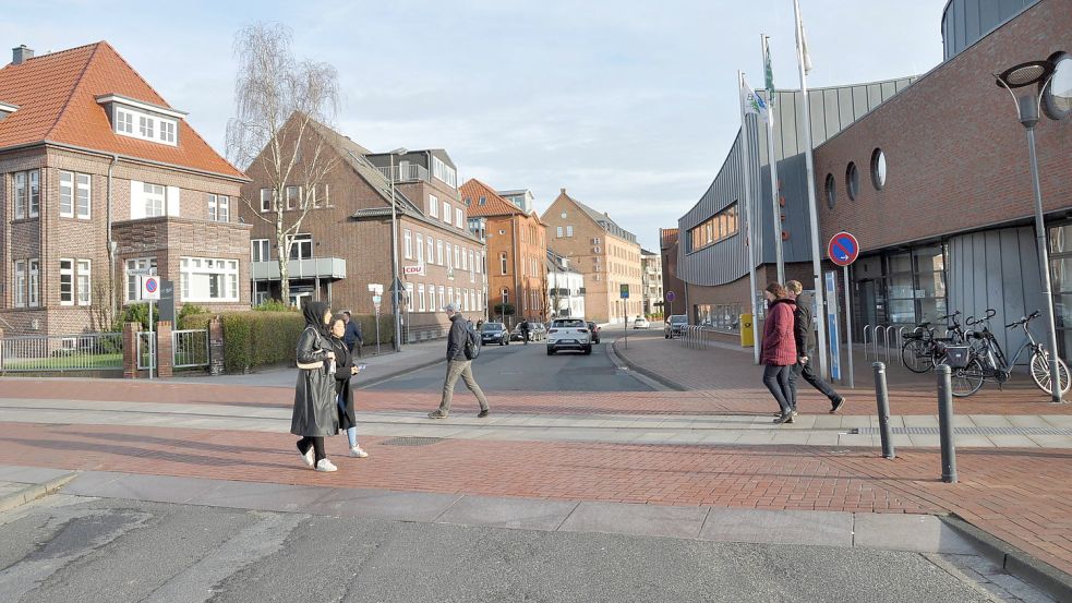 Mit der Umgestaltung der Ledastraße war die Stadt ins Rennen um Fördergelder aus dem Programm Perspektive Innenstadt gegangen. Foto: Wolters/Archiv