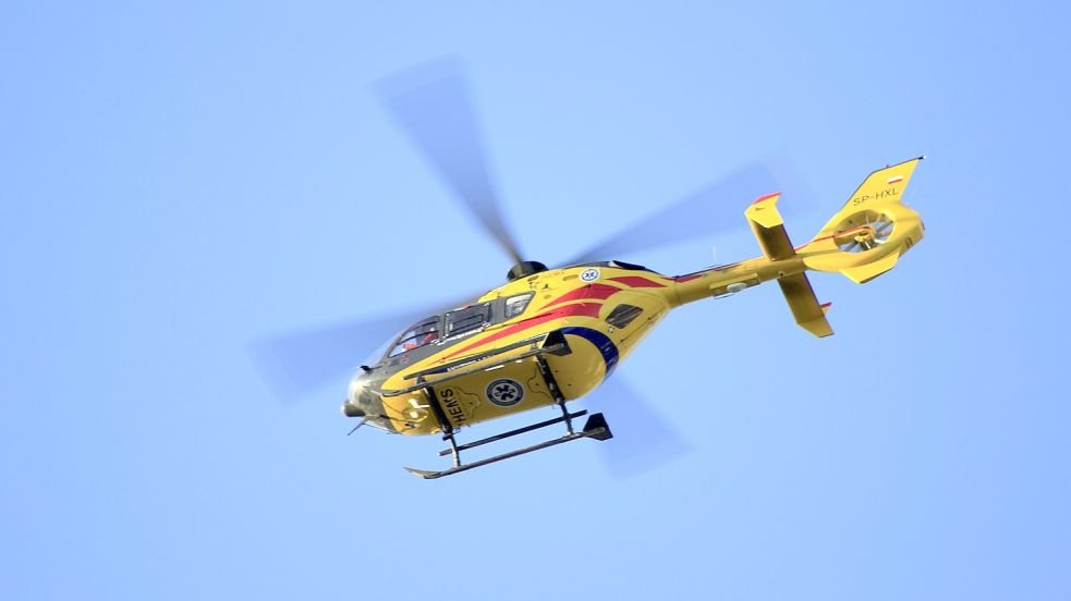 Ein Rettungshubschrauber wurde angefordert. Symbolfoto: Pixabay