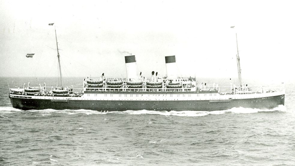 Die „Monte Olivia“ auf großer Fahrt. Foto: Archiv Hamburg-Süd