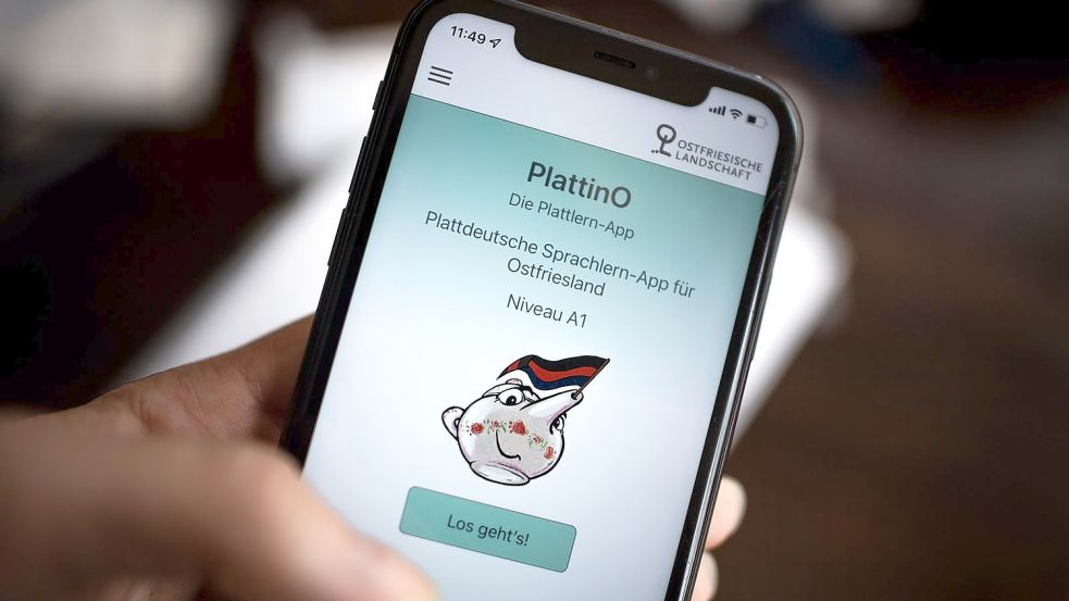 Plattdeutsch lernen mit der App «PlattinO» Foto: Sina Schuldt/dpa/Illustration