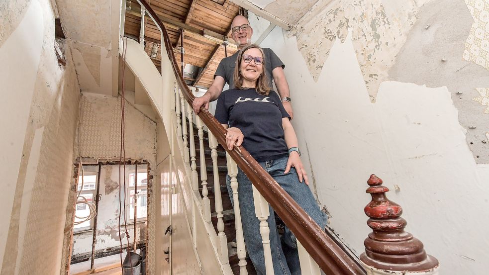 Dirk und Annette Janssen sanieren ein Haus aus dem Jahr 1890. Foto: Ortgies