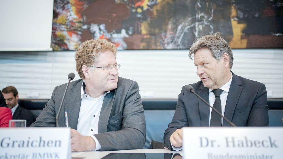 Ende einer besonderen Beziehung: Staatssekretär Patrick Graichen (li.) und Robert Habeck. Foto: dpa