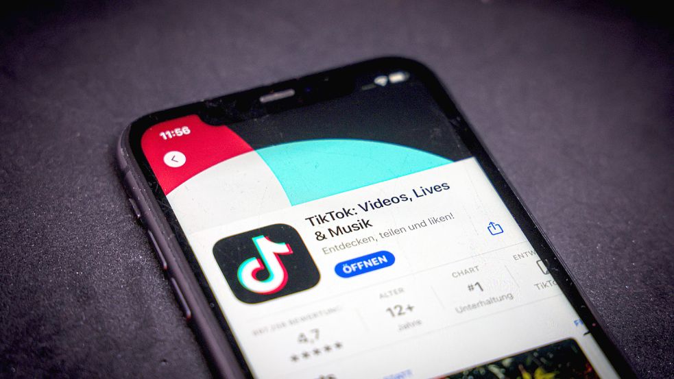 Soll ab Januar 2024 im US-Bundesstaat Montana verboten sein: Die Video-App TikTok. Foto: Imago Images/Rüdiger Wölk