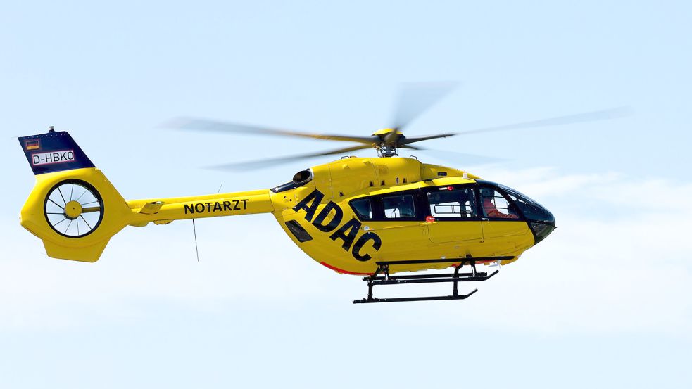 Ein Rettungshubschrauber war bei dem Unfall im Einsatz. Symbolfoto: ADAC Luftrettung