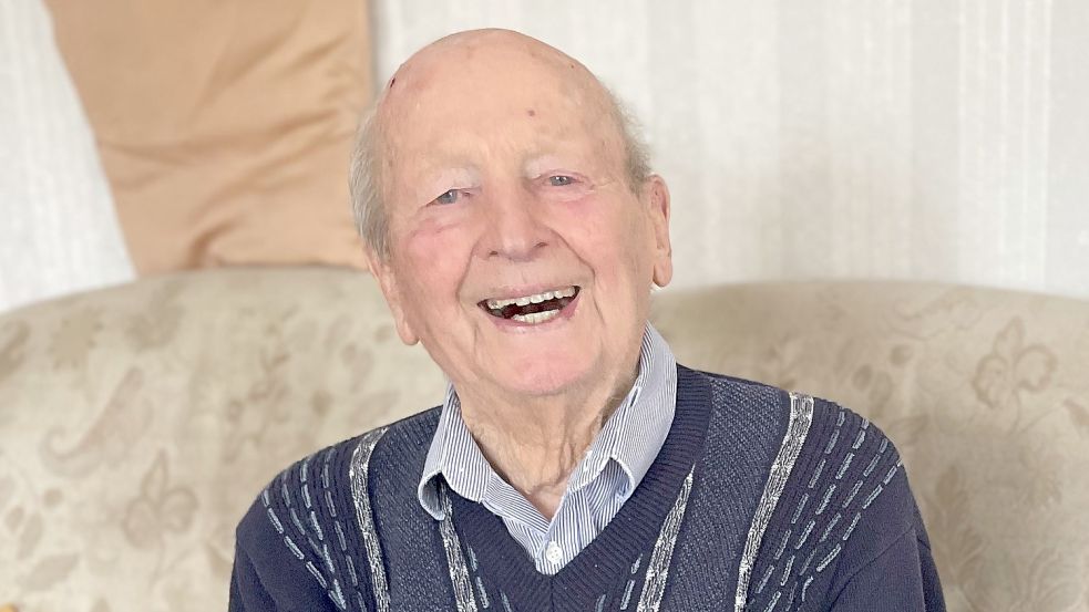 Kurz vor seinem 101. Geburtstag hatte er noch gut lachen: Johannes Eilers verlor nie seinen Lebensmut. Foto: Weiden/Archiv