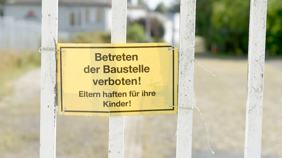 Eltern haften: In diesem Fall ist es eine Baustelle, die nicht betreten werden darf, vor Gericht ging es um einen Unfall. Symbolbild: Jaspersen/dpa