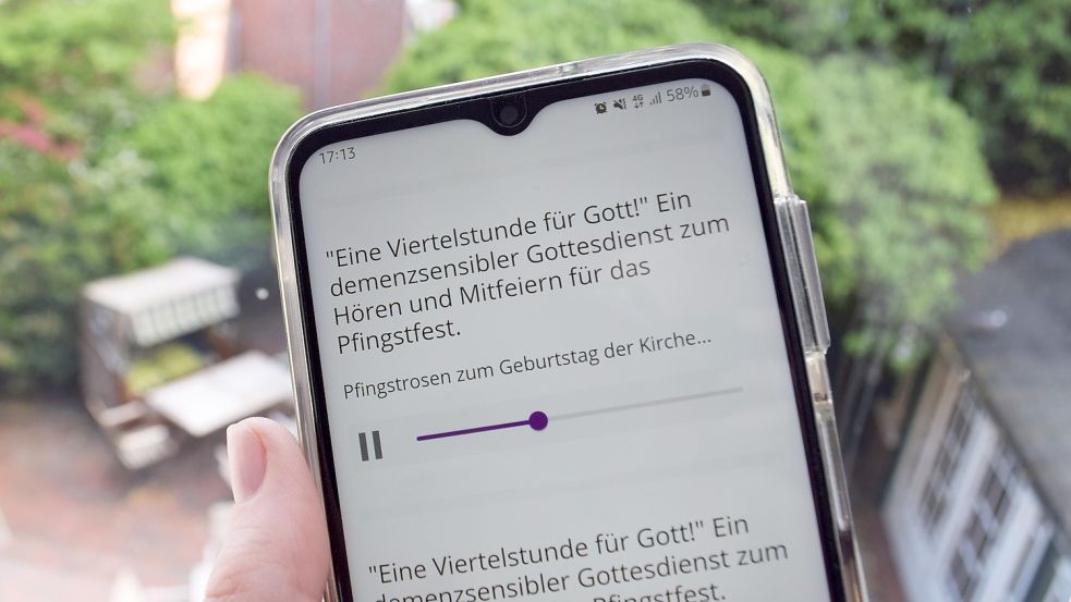 Die Audio-Andacht für Demenzerkrankte ist nicht nur online abrufbar. Foto: Hoppe