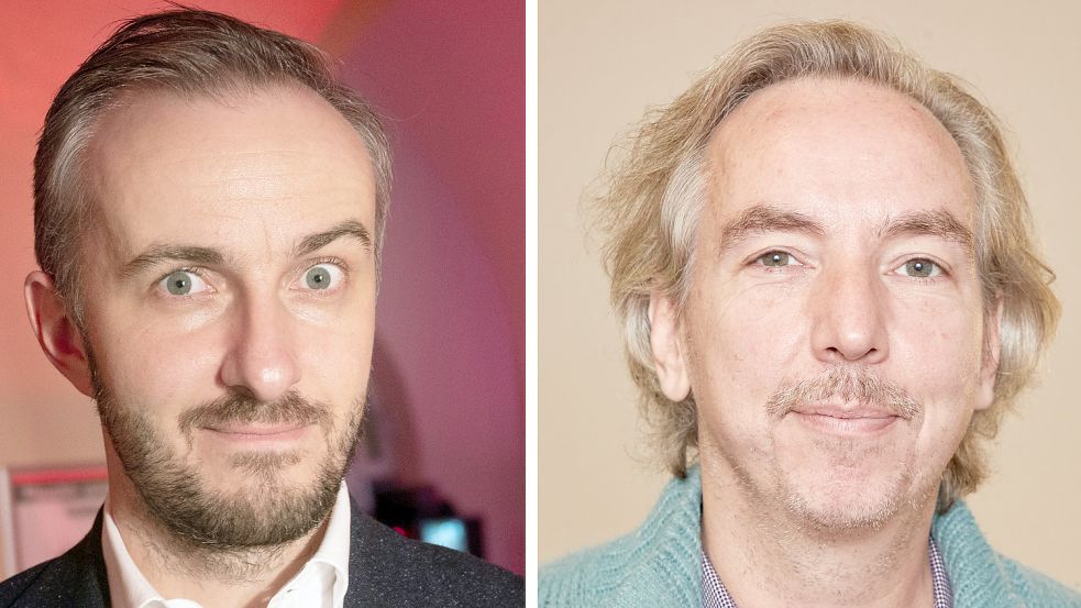 Jan Böhmermann (links) und Olli Schulz haben sich in ihrem Podcast mit ostfriesischer Geschichte auseinandergesetzt. Foto: Gateau/Wendt/dpa