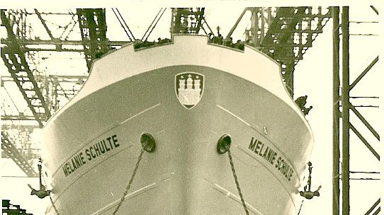 Am 9. September 1952 lief die "Melanie Schulte" in Emden vom Stapel. In der Nacht auf den 22. Dezember versank sie. Archivfoto: Ludwig Schuhmacher/Landesmuseum