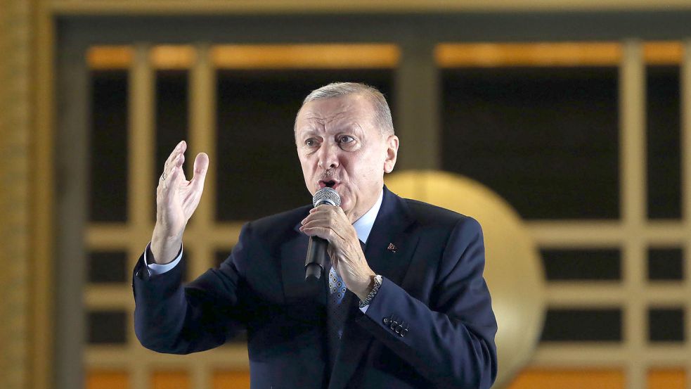 Recep Tayyip Erdogan hatte am 28. Mai die Stichwahl um das Präsidentenamt in der Türkei gewonnen. Foto: dpa/Handout/XinHua/Mustafa Kaya