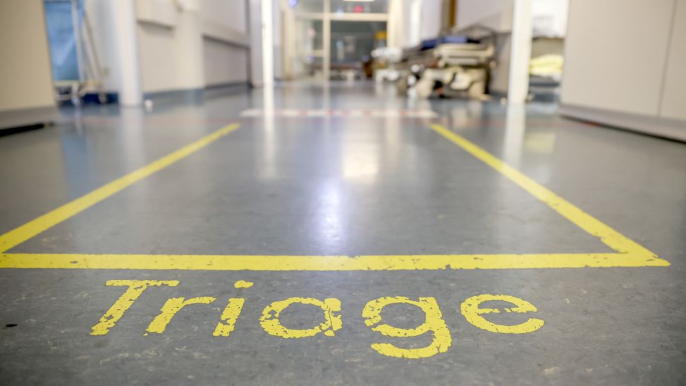 Triage in einem deutschen Krankenhaus. Symbolfoto: Woitas/dpa