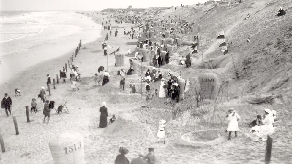 Um 1900 begann der Trend der Strandburg. Foto: Stadtarchiv Norderney