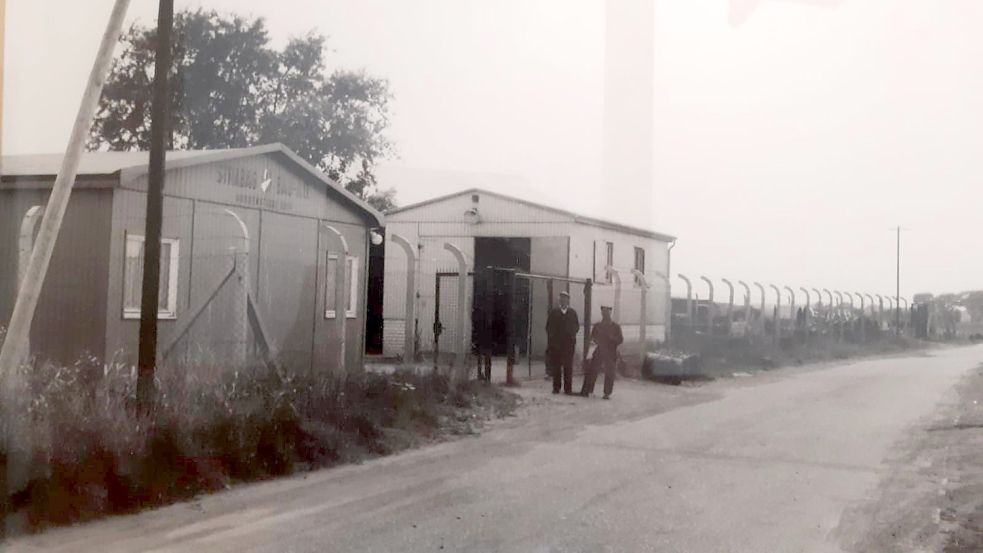 In diesen Baracken siedelte Strabag sich Ende der 1940er Jahre an der Sägemühlenstraße in Leer an. Foto: Strabag-Archiv