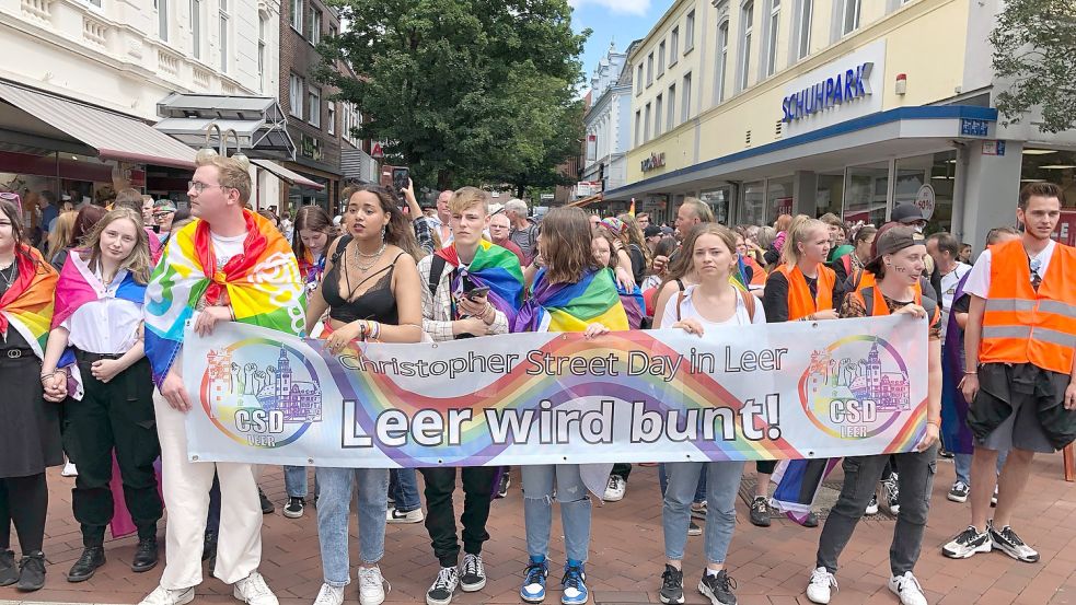 Viele junge Menschen kamen für die Demo nach Leer. Foto: Lüppen/Archiv