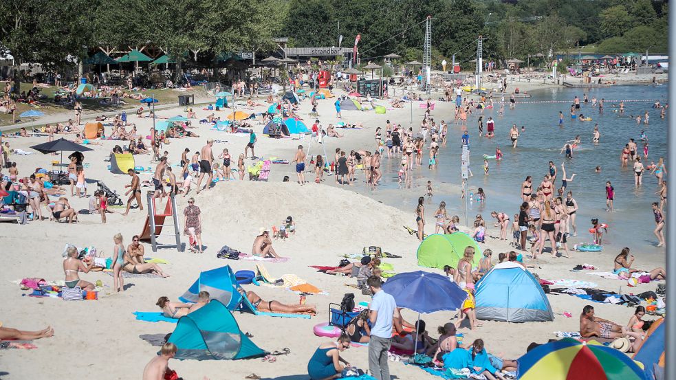 An sonnigen Tagen ist der Badesee in Tannenhausen sehr belebt. Foto: Archiv