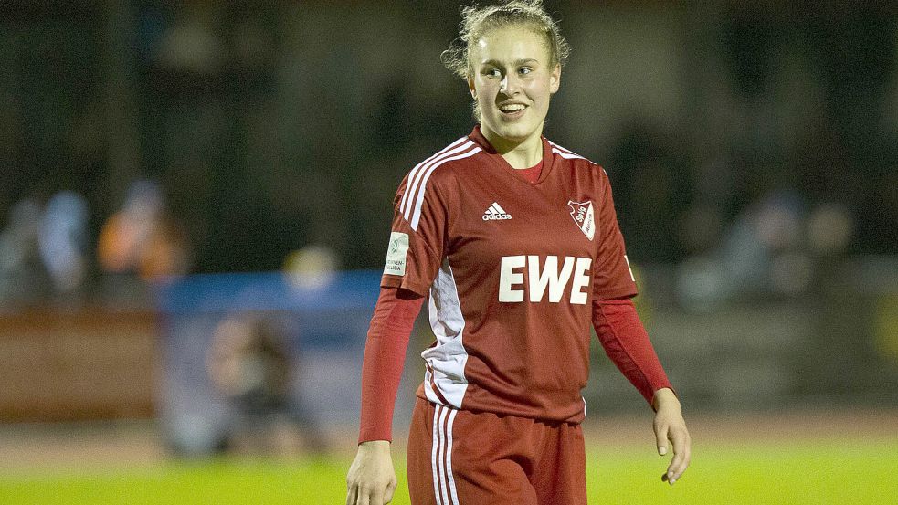 Ana-Carolin Hoffmann war zwei Jahre lang eine Leistugnsträgerin in der U17-Bundesliga-Mannschaft von Aurich. Foto: Doden, Emden