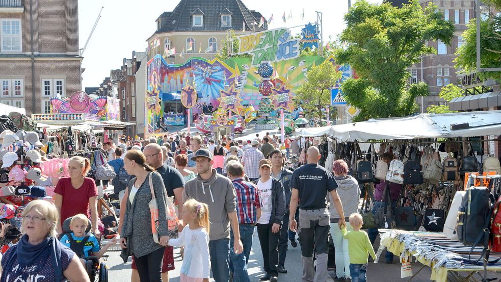 In Emden wird wieder Delftfest gefeiert. Einige Straßen sind deshalb am Donnerstag gesperrt. Foto: Archiv
