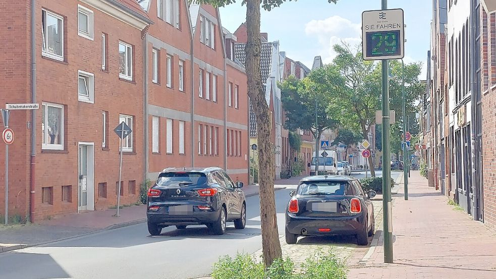 In der Friedrich-Ebert-Straße beschweren sich die Anwohner schon seit längerem über zu viel Verkehr und Raser. Nun soll ein Tempo-Display helfen.