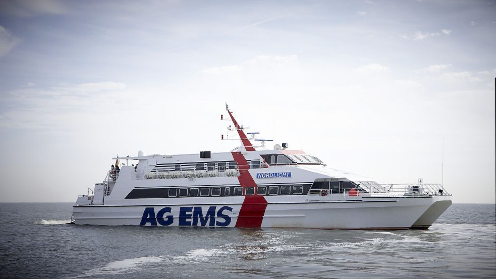 Der Katamaran „Nordlicht I“ hatte im vergangenen Jahr erstmals die Fährverbindung nach Helgoland ergänzt. Damit ist jetzt vorerst Schluss. Foto: AG Ems/Archiv