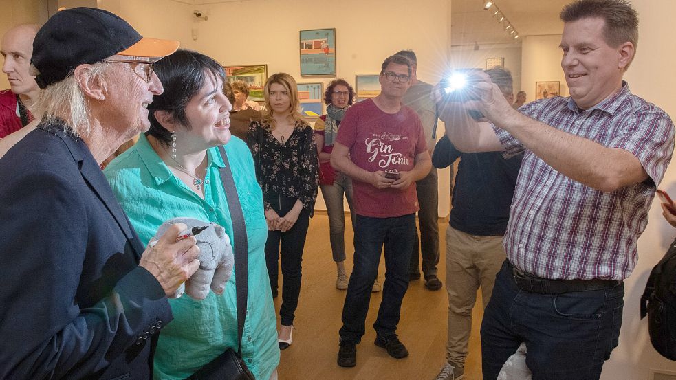 2019 gab es eine beliebte und erfolgreiche Ausstellung mit Werken von Otto Waalkes in der Kunsthalle in Emden. Foto: Ortgies/Archiv
