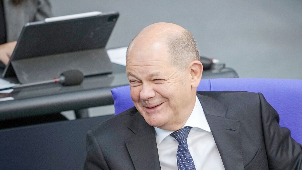 Wer Olaf Scholz lachen sehen will, sollte sich seinen Instagram-Kanal anschauen. Foto: dpa/Kay Nietfeld