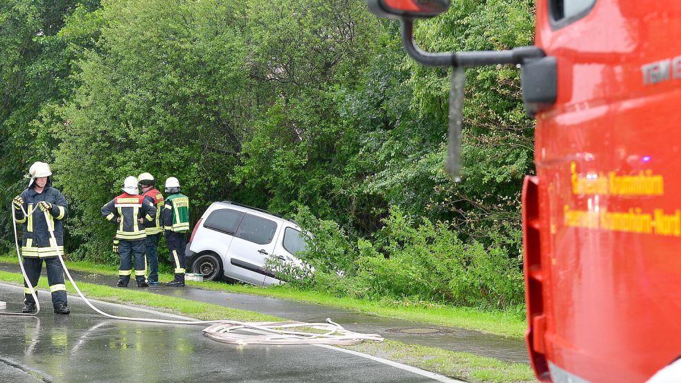 Der Unfall ereignete sich am Samstagnachmittag an der Ankerstraße in Greetsiel. Foto: Wagenaar