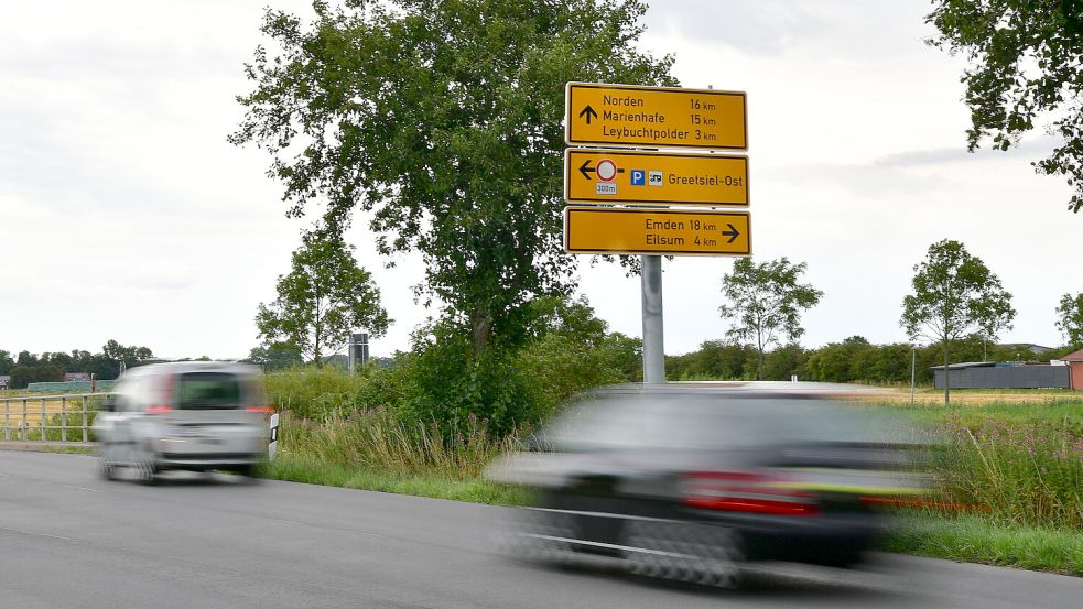 Dieses Schild weist Autofahrern den Weg. Foto: Wagenaar