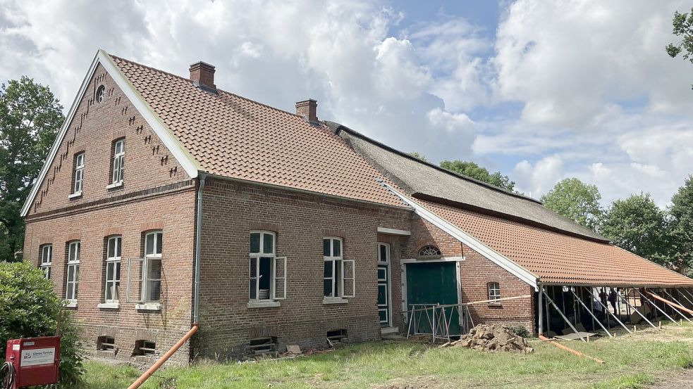 Der Gulfhof Rieken in Westerende-Kirchloog wird zum Kindergarten umgebaut. Fotos: Ahrends