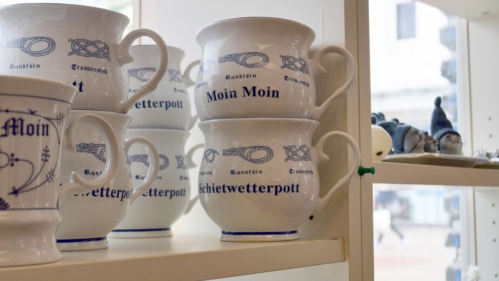 Es heißt nicht "Moin Moin", auch wenn viele Souvenirs das vermuten lassen. Foto: Hoppe